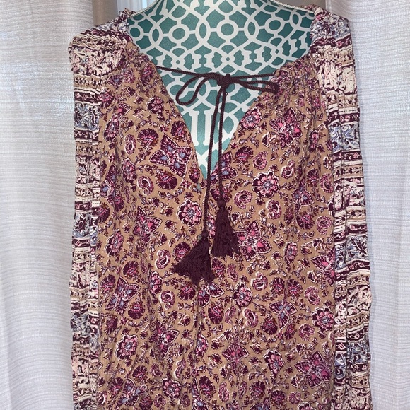 Billabong Floral Boho Peasant Top - Picture 14 of 15